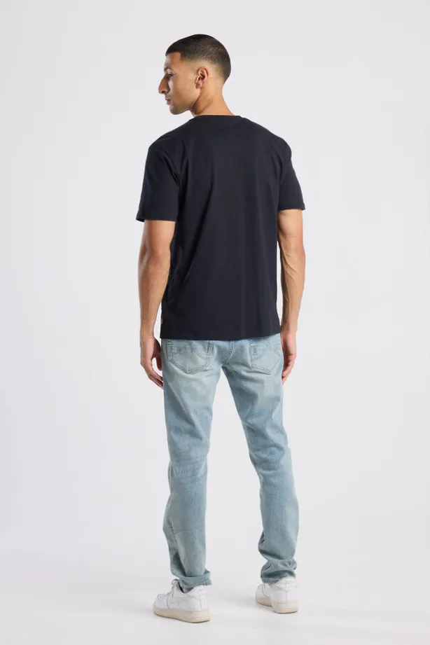 Jeans Neil slim fit jeans met knoopsluiting en stretchcomfort