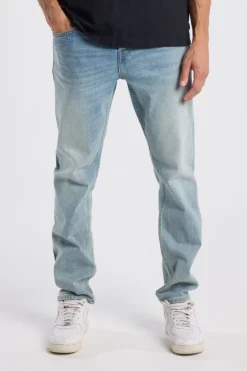 Jeans Neil slim fit jeans met knoopsluiting en stretchcomfort