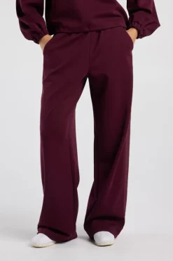 Joggingbroek Camelia joggingbroek met geweven details en elastische tailleband