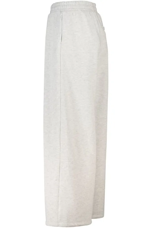 Joggingbroek Carrie wide leg joggingbroek met plooien en tailleband