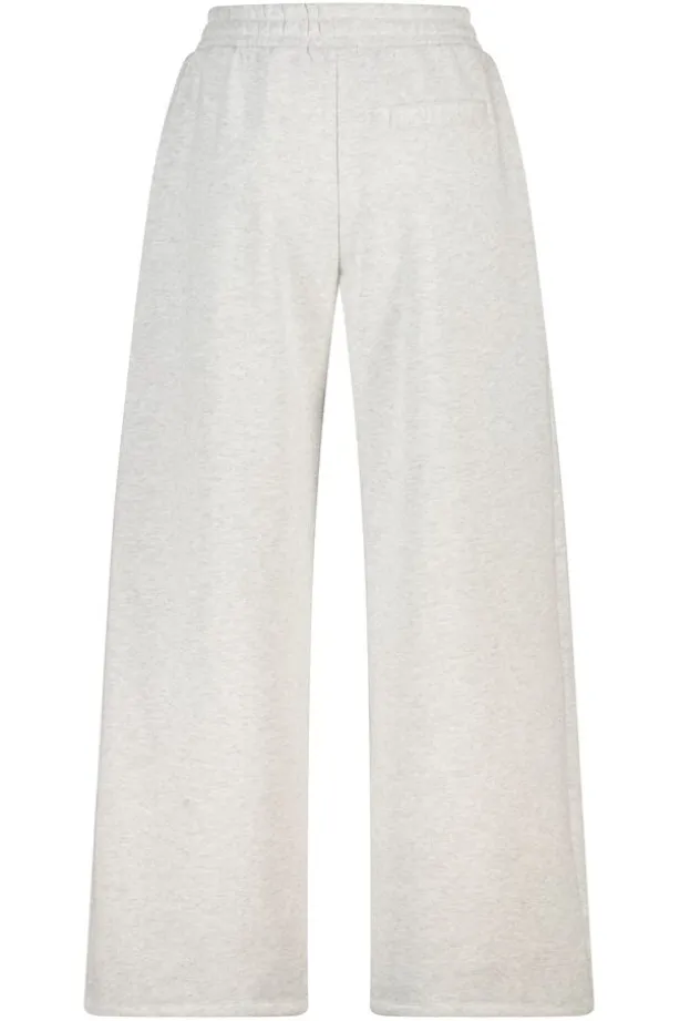Joggingbroek Carrie wide leg joggingbroek met plooien en tailleband