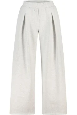 Joggingbroek Carrie wide leg joggingbroek met plooien en tailleband