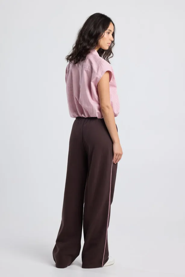 Joggingbroek Clover Joggingbroek met wijde pijpen