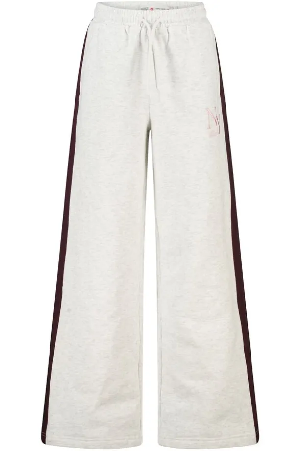 Joggingbroek Cristy Jr wide leg joggingbroek met zijstreep en embroidery