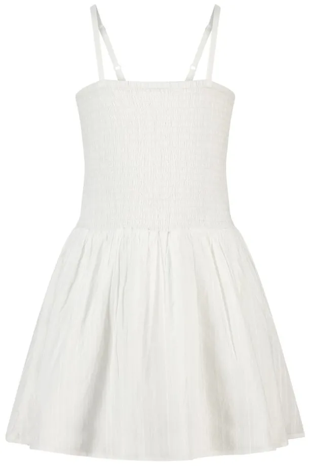 Jurk Dorian Jr lichte linnen jurk met smock top