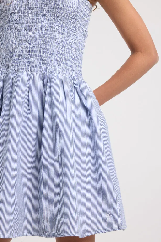 Jurk Dorian Jr lichte linnen jurk met smock top