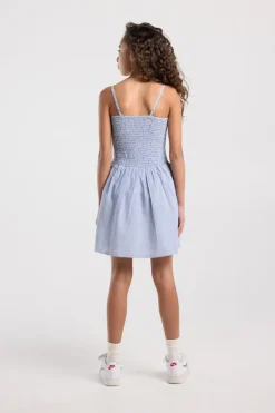 Jurk Dorian Jr lichte linnen jurk met smock top