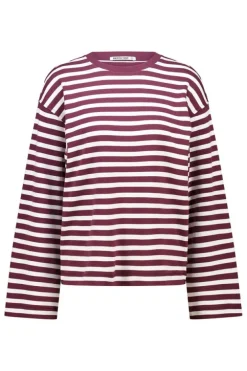 Longsleeve Lilly Dames longsleeve met ronde hals en wijde mouwen