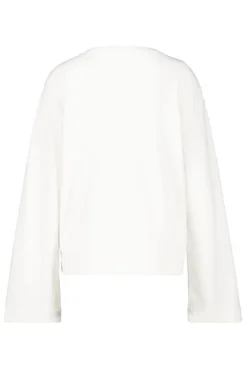 Longsleeve Lilly Dames longsleeve met ronde hals en wijde mouwen