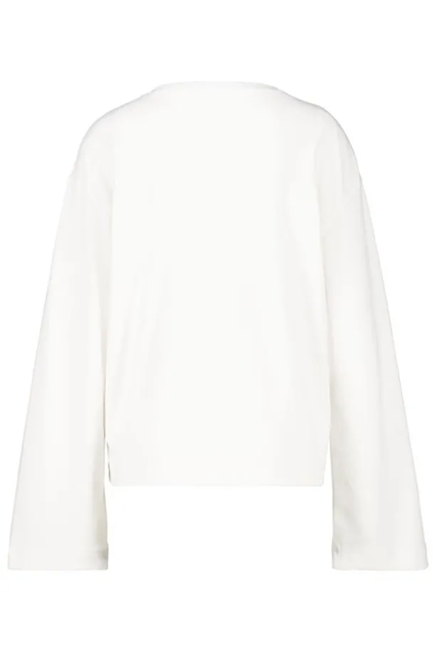 Longsleeve Lilly Dames longsleeve met ronde hals en wijde mouwen