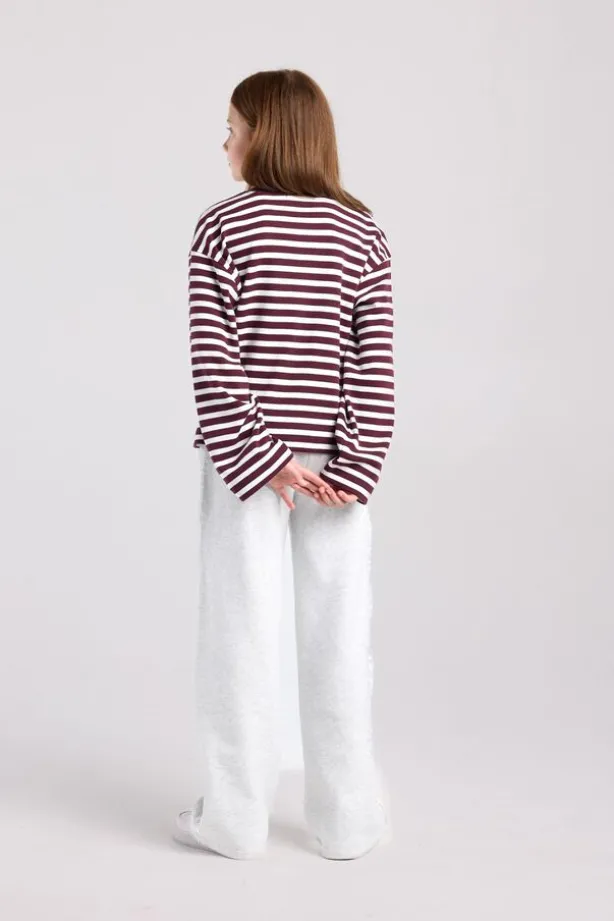 Longsleeve Lilly Jr gestreepte longsleeve van stevige interlock