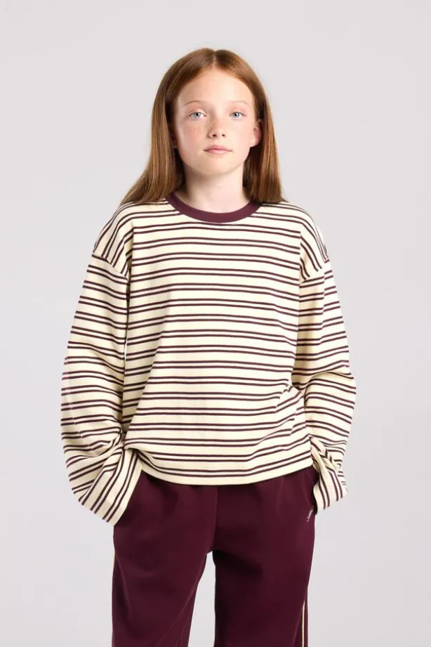 Longsleeve Lilly Jr gestreepte longsleeve van stevige interlock