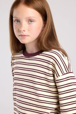 Longsleeve Lilly Jr gestreepte longsleeve van stevige interlock