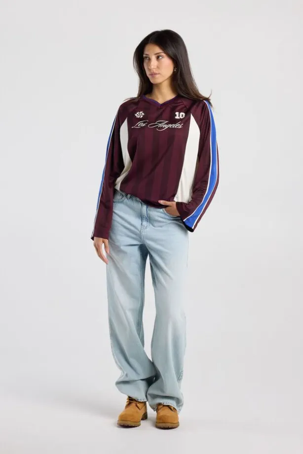 Longsleeve Livy sportieve longsleeve met V-hals