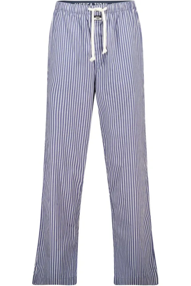 Lounge pants Lio gestreepte lounge pants met elastische tailleband