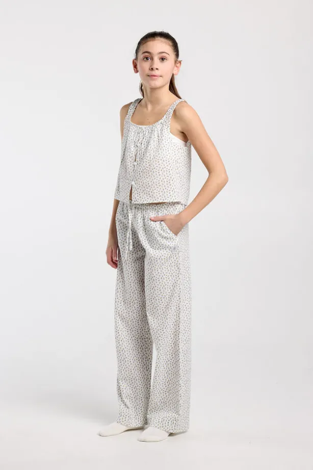 Lounge pants Melly Jr lounge pants met bloemenprint en lange fit