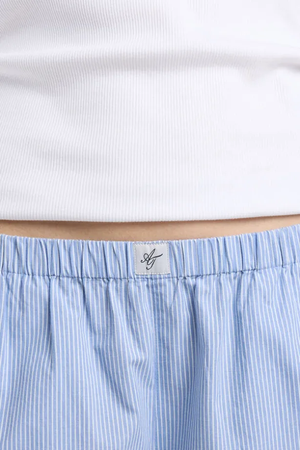 Lounge pants Mya gestreepte lounge pants met elastische tailleband