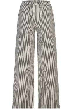 Loungepants Mya geweven loungepants met lange lengte