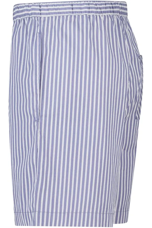 Lounge short Lex gestreepte lounge short met elastische tailleband en trekkoord