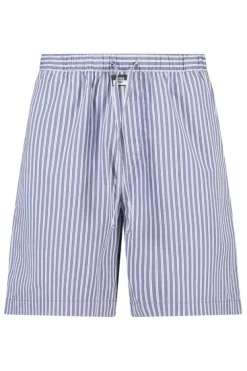 Lounge short Lex gestreepte lounge short met elastische tailleband en trekkoord