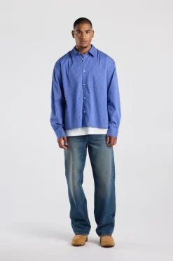 Overhemd Hugo oversized overhemd met ruitdessin