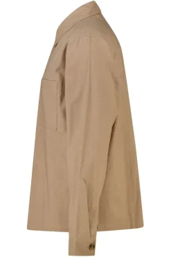 Overshirt Harm zwaar linnen overshirt met borstzak