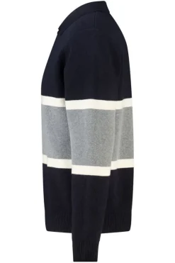 Polo Kaleb gebreide polo met colorblock design