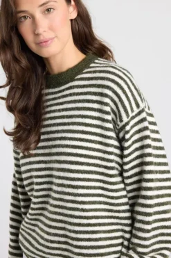 Pullover Keira gestreepte loose fit pullover