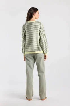 Pullover Keira gestreepte loose fit pullover