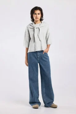 Pullover Kemmy zachte trui met afneembare sjaal