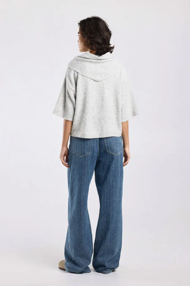 Pullover Kemmy zachte trui met afneembare sjaal