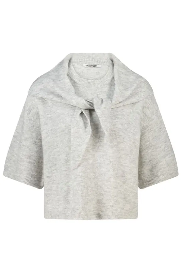Pullover Kemmy zachte trui met afneembare sjaal