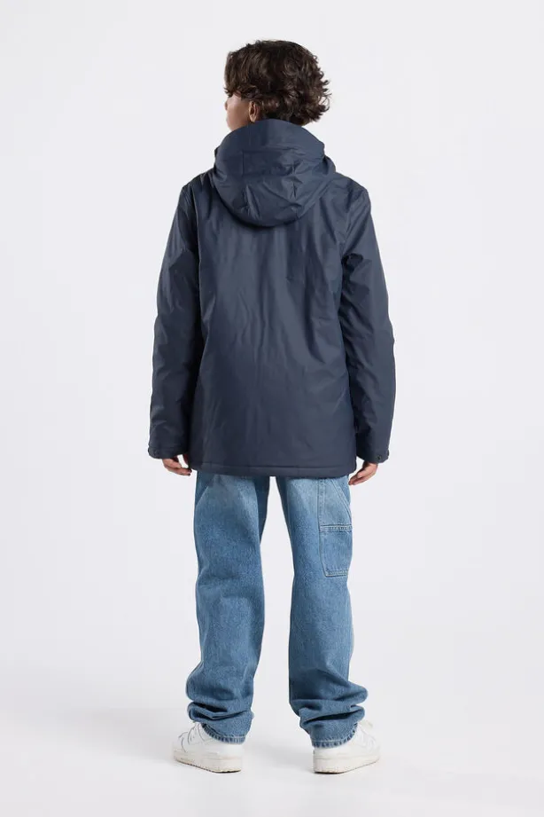 Regenjas Jake padded Jr regenjas met capuchon en warme voering