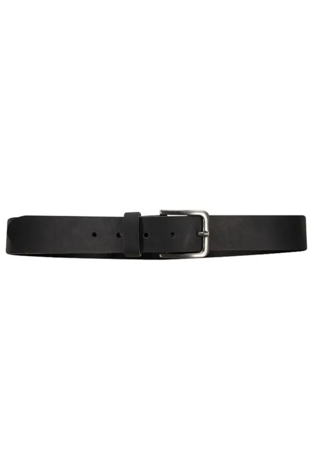 Riem Ashton Leren riem met zilveren gesp
