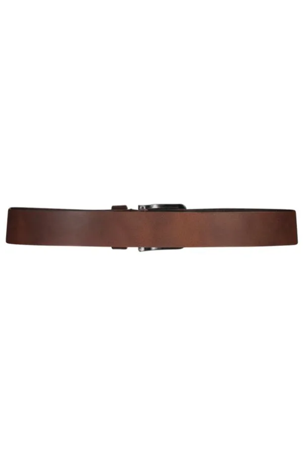 Riem Ashton Leren riem met zilveren gesp