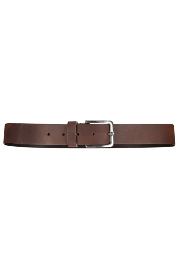 Riem Ashton Leren riem met zilveren gesp