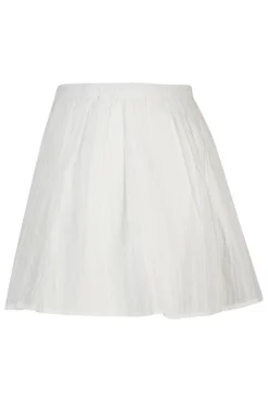 Rok Rachel rok met elastische tailleband en geborduurde strepen