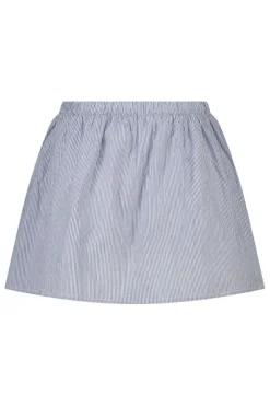 Rok Rachel rok met elastische tailleband en geborduurde strepen
