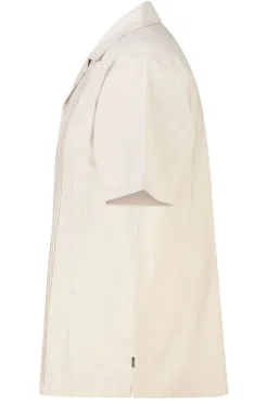 Shirt Idris relaxed fit shirt met korte mouwen en bloemdetails