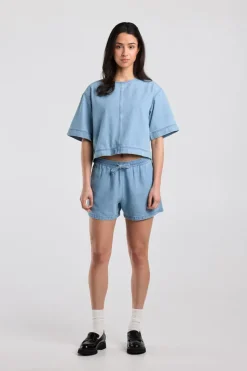 Shirt Ilena shirt met korte mouwen en knoopsluiting achter