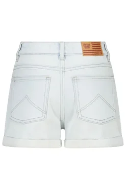 Short Lucy Jr loose fit denim short met omgeslagen pijpen