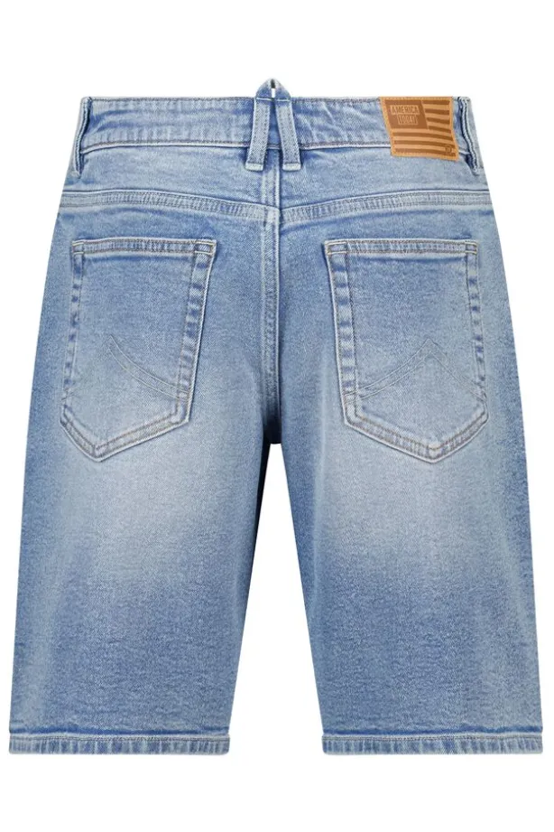 Short Nate Jr denim short met relaxed fit voor boys