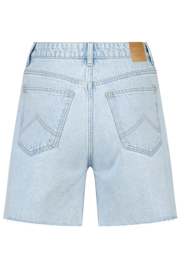 Short Nera denim short met high waist en loose fit