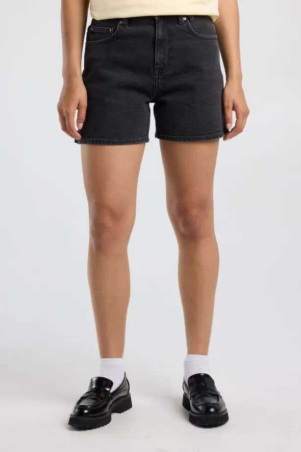 Short Nevea denim short met high waist en split aan de zijkant