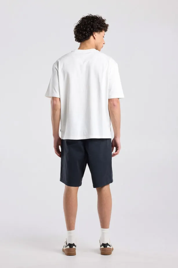 Short Niels regular fit chino short met knoop- en ritssluiting
