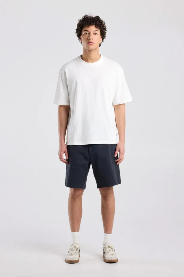Short Niels regular fit chino short met knoop- en ritssluiting