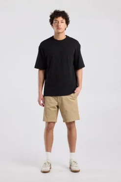 Short Niels regular fit chino short met knoop- en ritssluiting