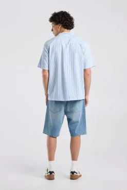 Short sleeve shirt Ido linnen shirt met borstzak