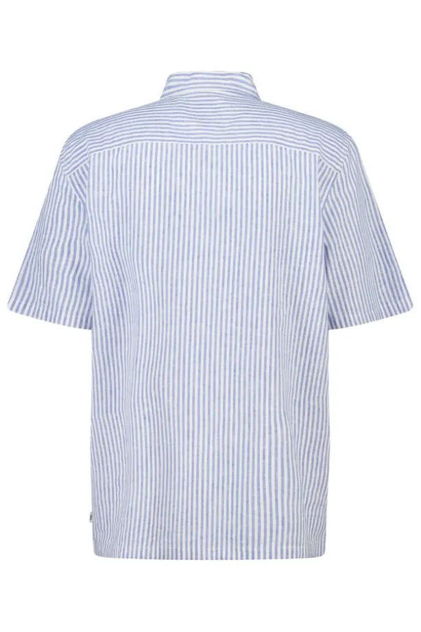 Short sleeve shirt Ido linnen shirt met borstzak