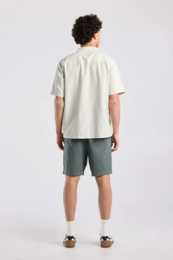 Short sleeve shirt Ido linnen shirt met borstzak